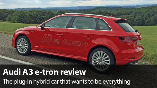 Header Audi A3 e tron review
