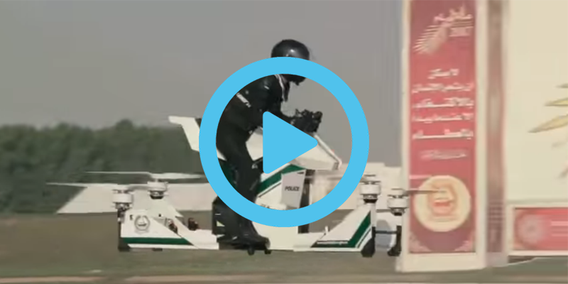 Polizei dubai drohne e flugscooter