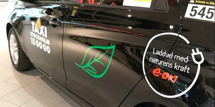 Taxi Stockholm Nissan Leaf