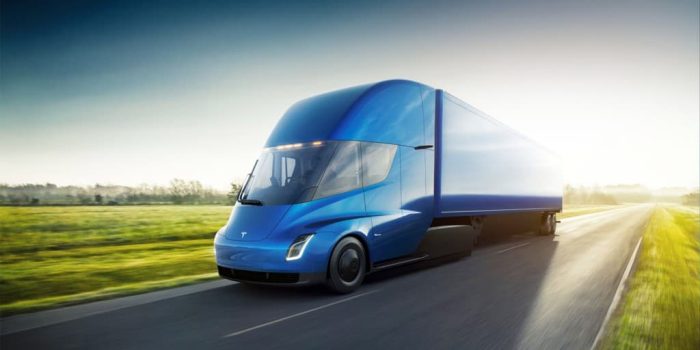 Tesla Semi Blue