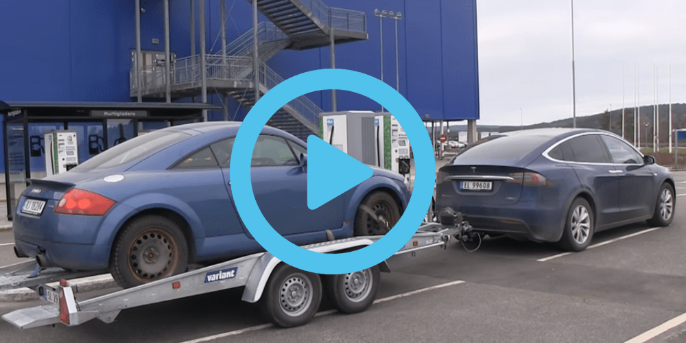 Bjoern tesla model x audi tt video