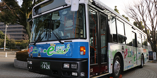 Nissan leaf elektrobus universidad kumamoto
