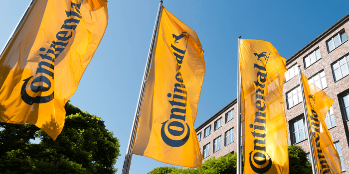 Continental flaggen standort symbolbild