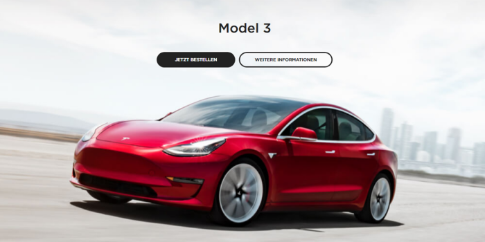 Tesla model konfigurator