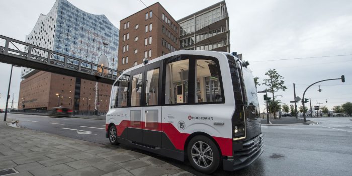 Hamburg hochbahn shuttle autonom