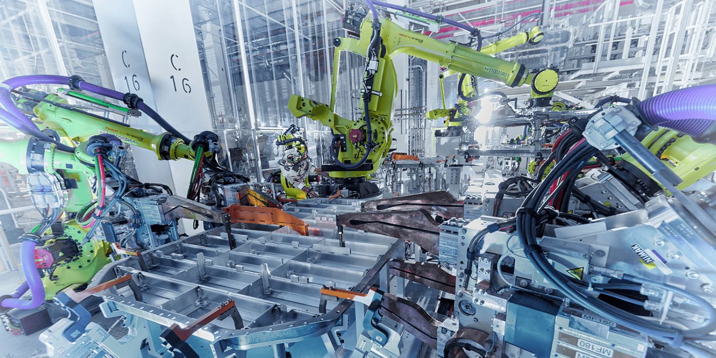 Audi e tron quattro batterie produktion battery production min