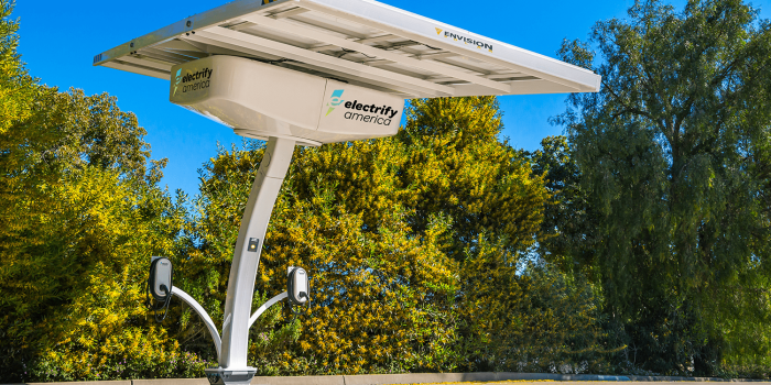 Electrify america envision energy ladestation charging station usa min