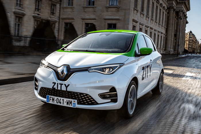 Renault zoe zity carsharing frankreich france paris min e
