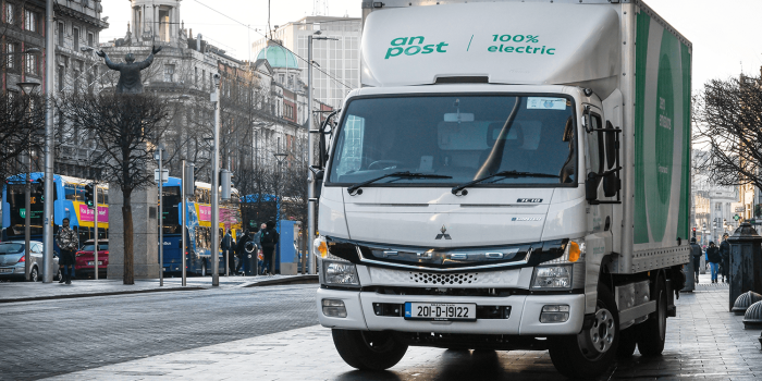 Fuso ecanter e lkw electric truck an post dublin irland ireland min