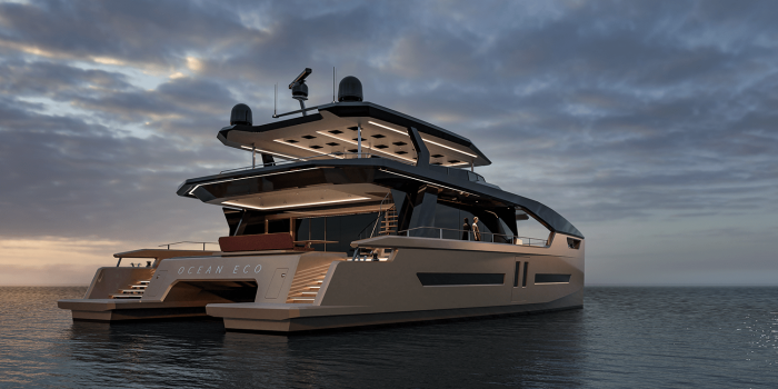 Alva yachts ocean eco e katamaran electric catamaran min