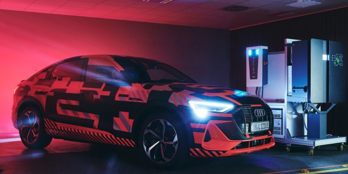 Audi e tron sportback v2h bidirektionales laden