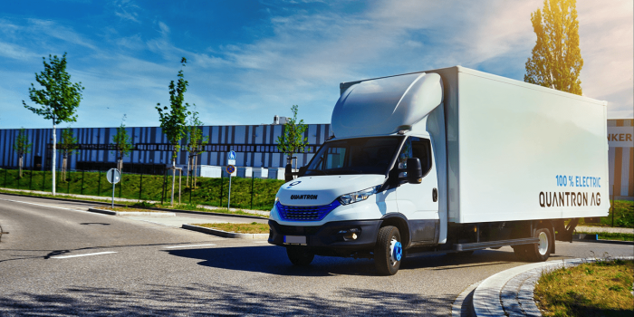 Quantron q lih2 iveco diario brennstoffzellen transportador pila de combustible transportador min