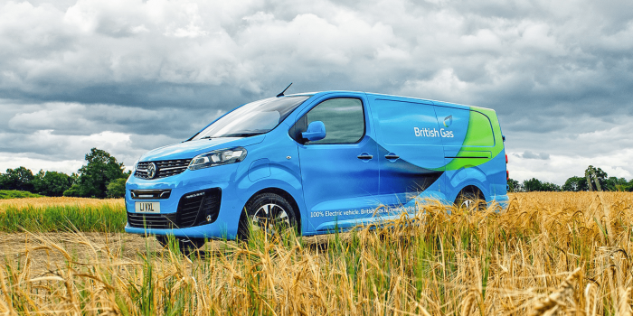 Vauxhall vivaro e british gas e transporter electric transporter grossbritannien uk min