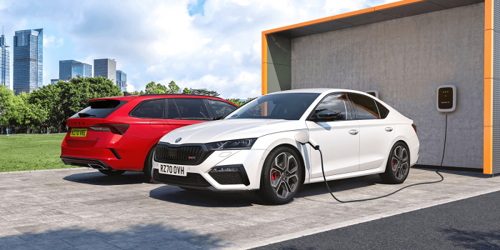 Skoda octavia vrs phev grossbritannien uk min