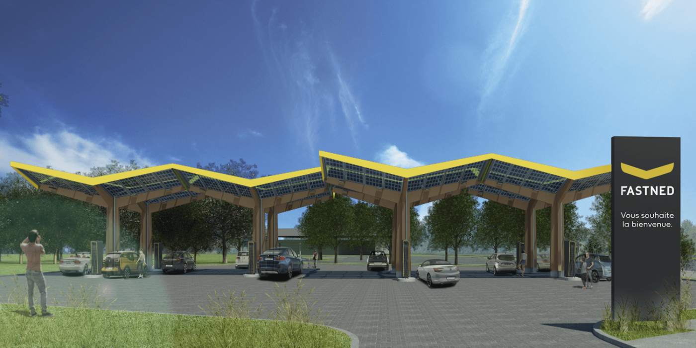 Estación de carga Fastned ladestation frankreich france min
