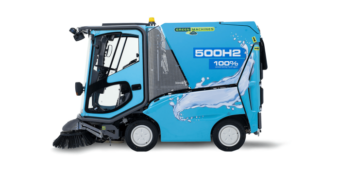 Green machines h2 kehrmaschine hydrogen sweeper min