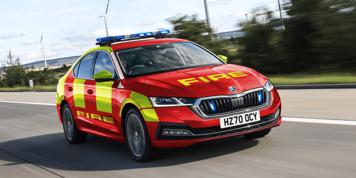Skoda octavia iv phev fire and rescue grossbritannien uk min