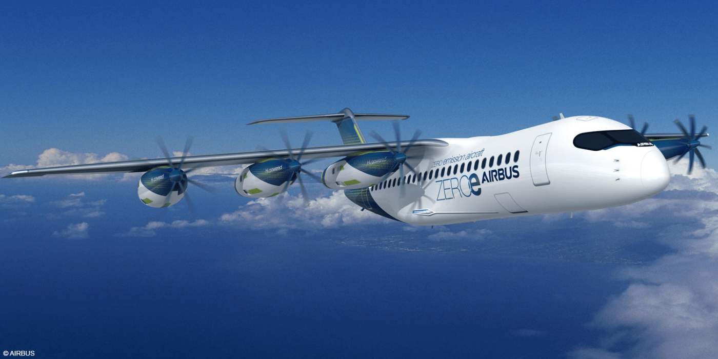 Airbus zeroe pods e flugzeug avión eléctrico min e
