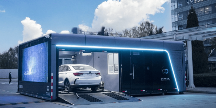 Blue park smart batterie tausch battery swap china min