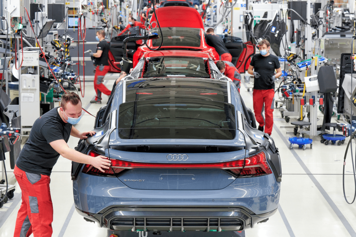 Audi e tron gt produktion producción min e