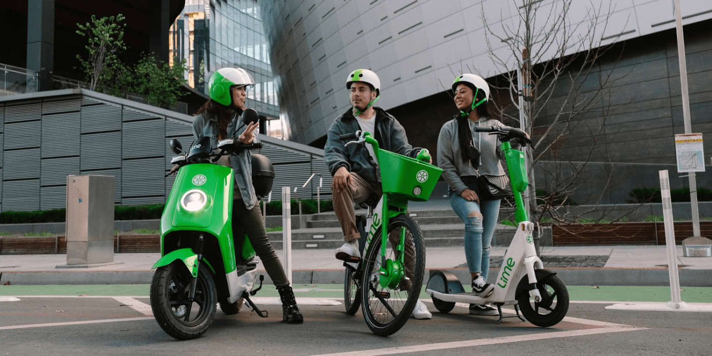 Scooter eléctrico Lime e roller min