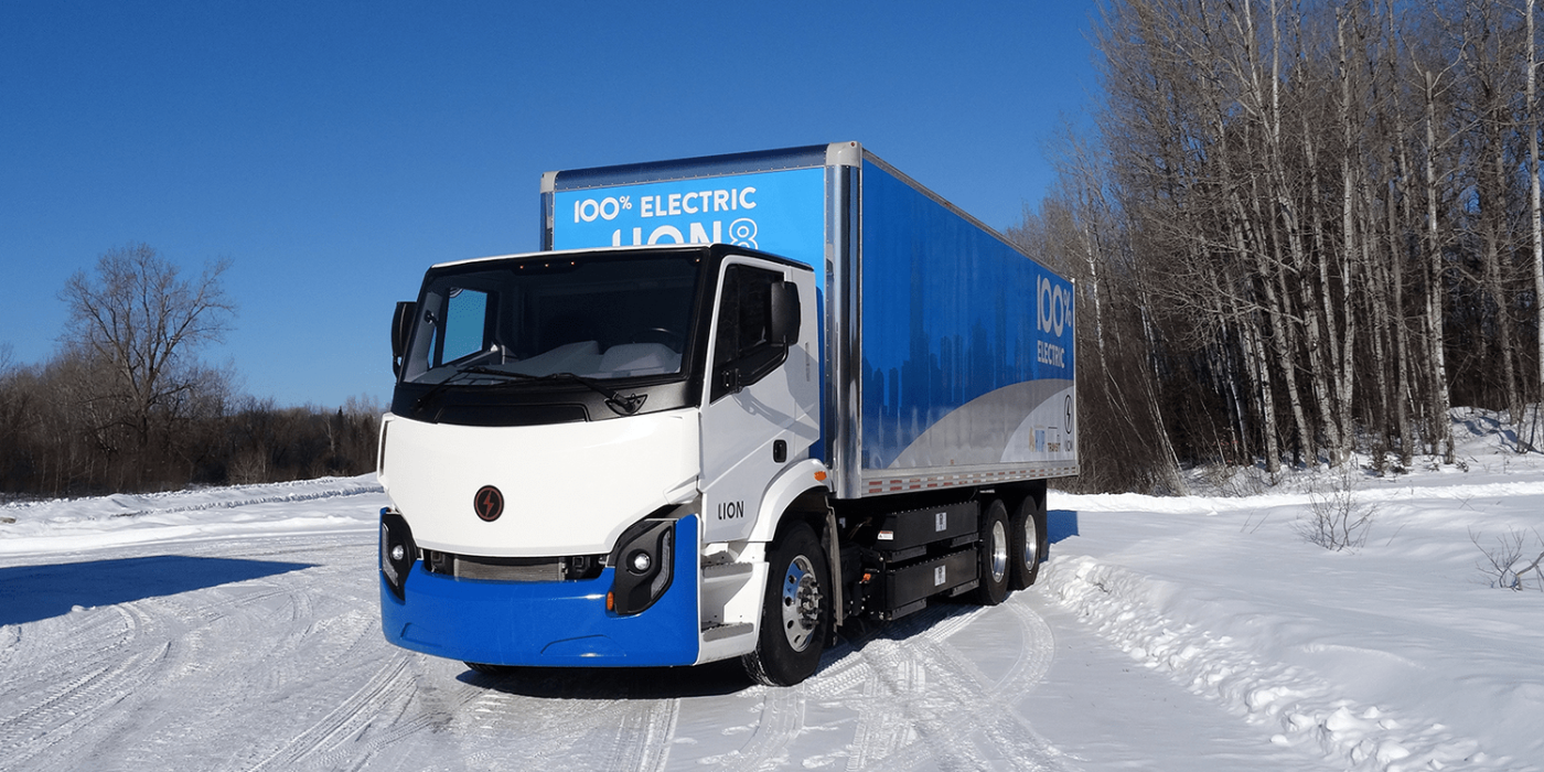 Lion electric lion8 e lkw camión eléctrico min