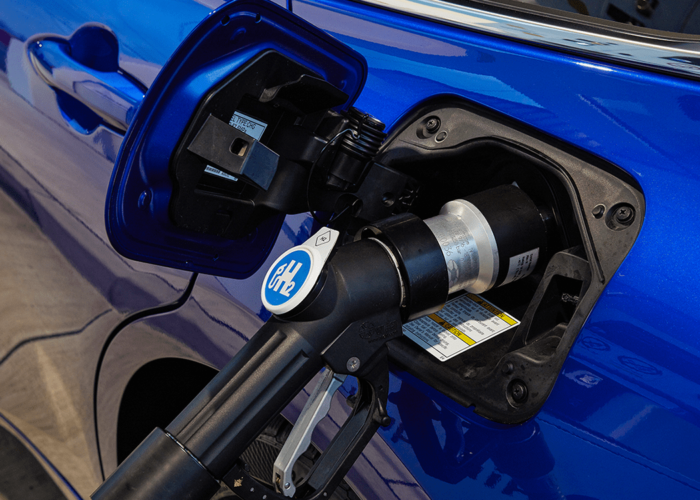 Toyota mirai h2 tankstelle estación de servicio de hidrógeno air liquide min e