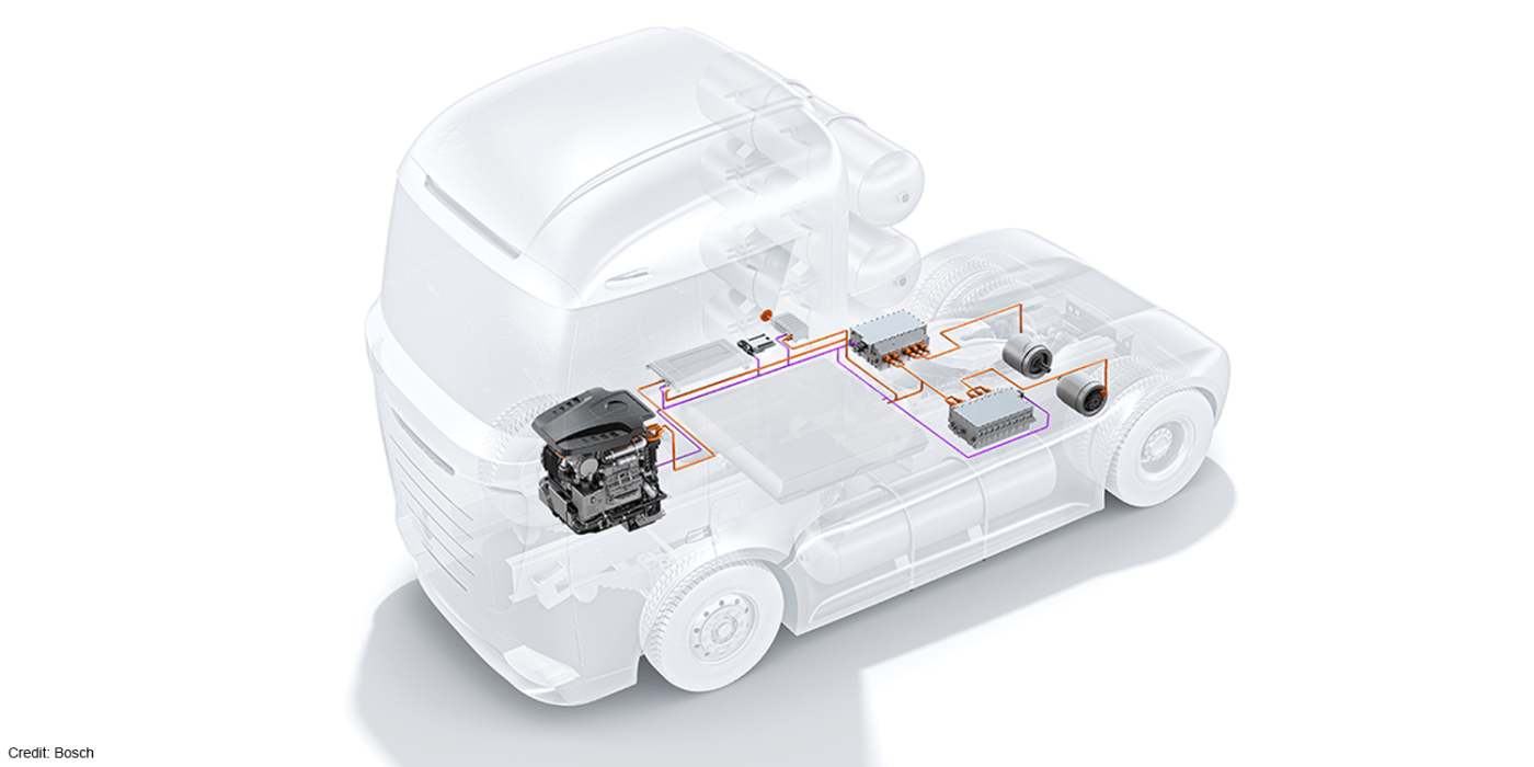 Bosch brennstoffzellen lkw fuel cell truck min