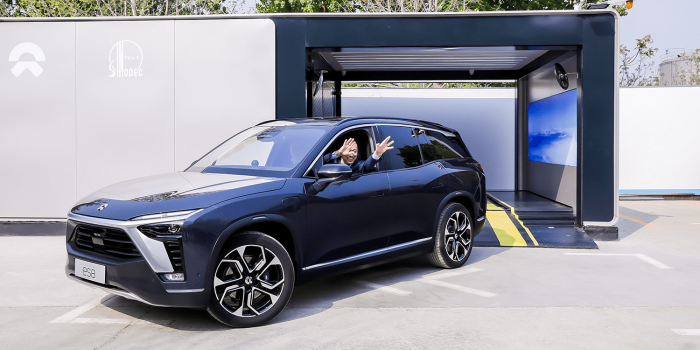 Nio akku tausch battery swap min