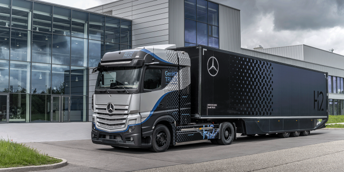 Daimler mercedes benz genh2 truck brennstoffzellen lkw fuel cell truck min