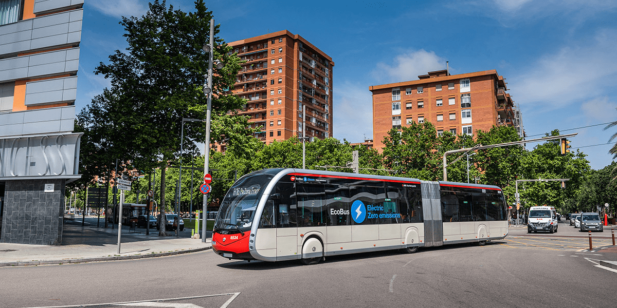 Irizar elektrobus electric bus barcelona spanien spain min