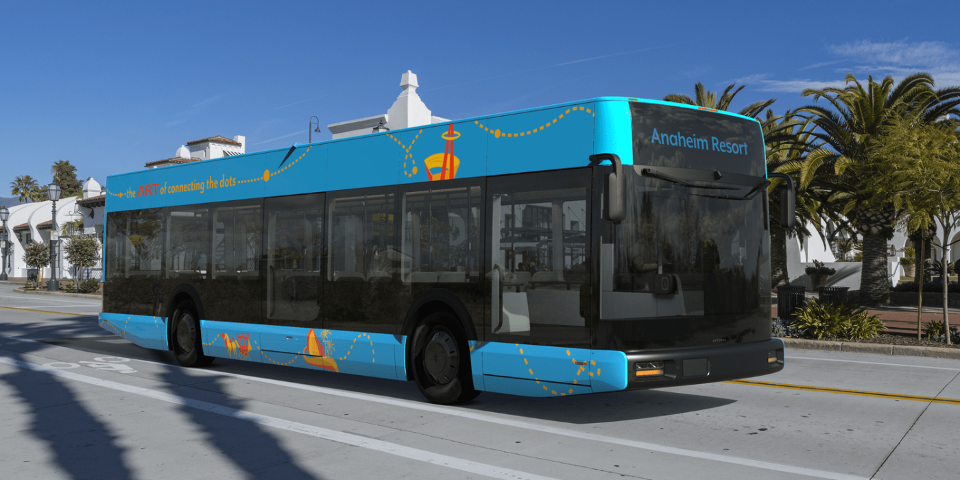 Arrival elektrobus electric bus anaheim min