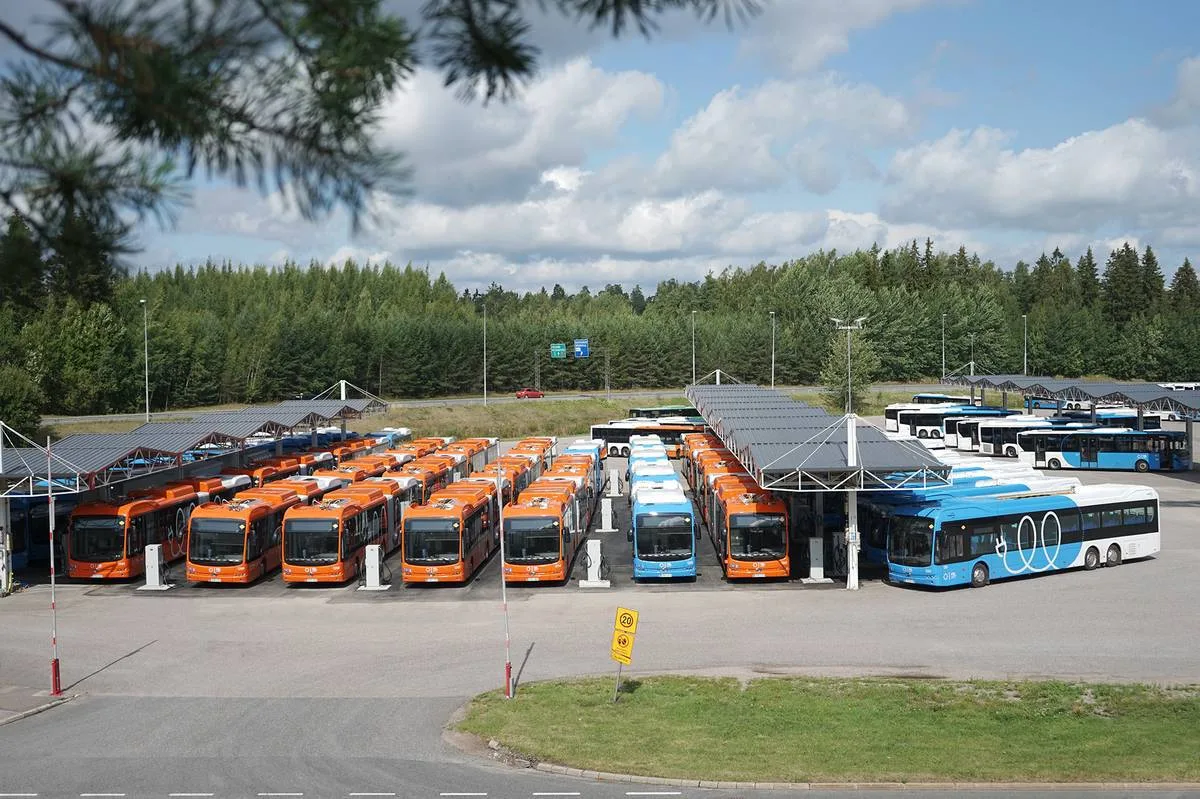 BYD Helsinki Nobina fleet