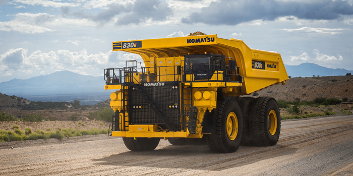 Komatsu 830e muldenkipper camión minero