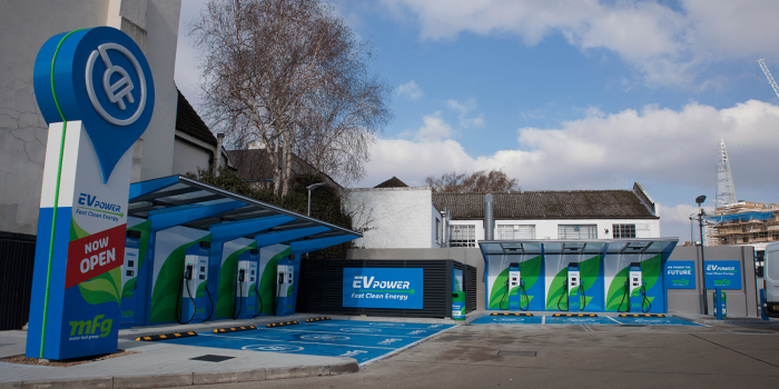 Motor fuel group mfg swarco ladestation charging station grossbritannien uk min