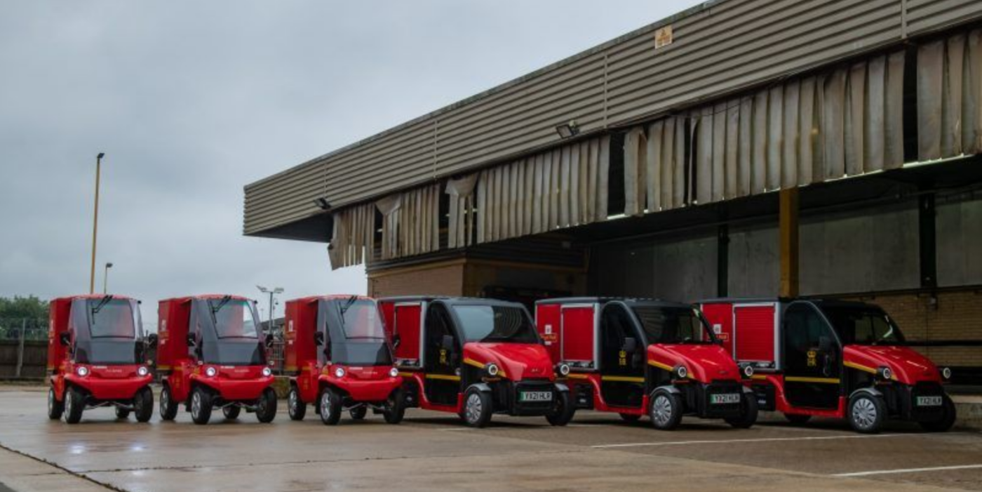 Royal Mail fleet Paxter Cargo and Ligier Pulse 4 Royal Mail fleet Paxter Cargo and Ligier Pulse 4