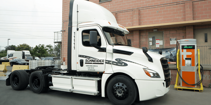 Schneider e lkw camión eléctrico usa min