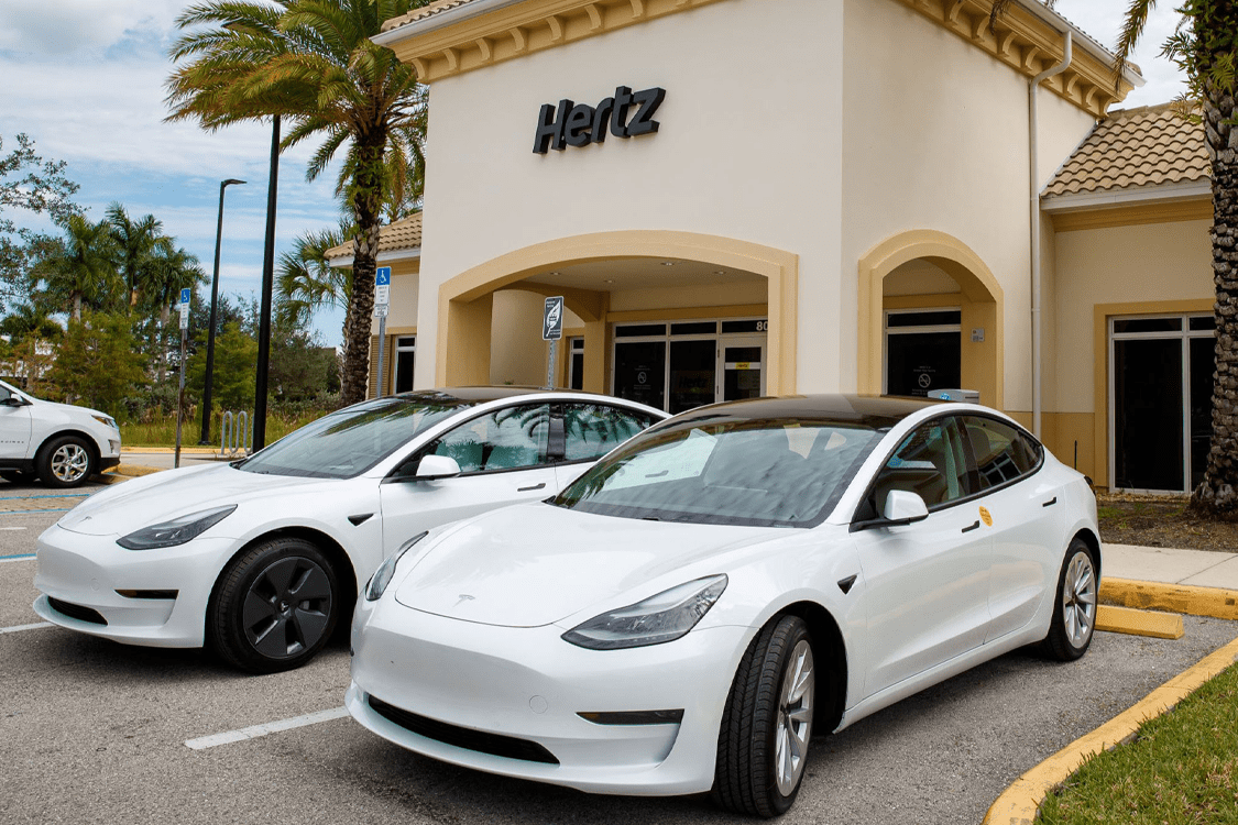 Hertz charges for petrol for electric cars