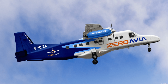 Zeroavia brennstoffzellen flugzeug fuel cell aircraft min