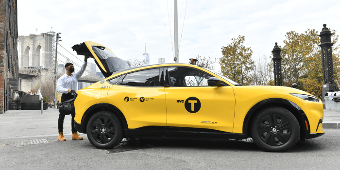 Gravity taxi york ford mustang mach e min