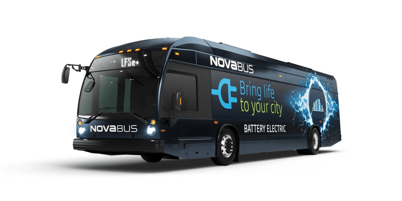 Nova bus lfse elektrobus electric bus kanada canada Quebec min