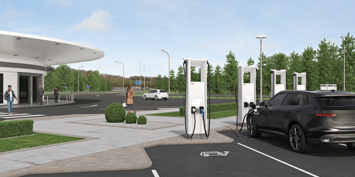 estación de carga abb terra hp ladestation min