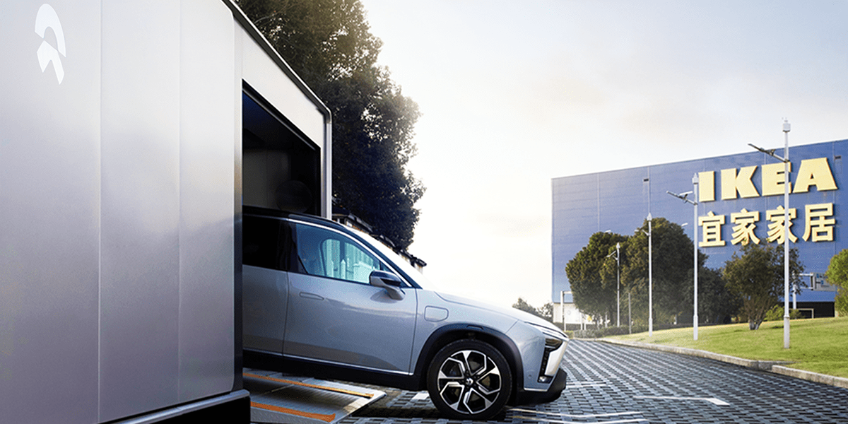 Nio batterietausch cambio de batería min