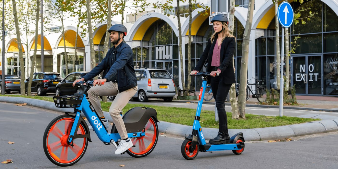 Dott e tretroller electric kick scooter bikesharing bike sharing min