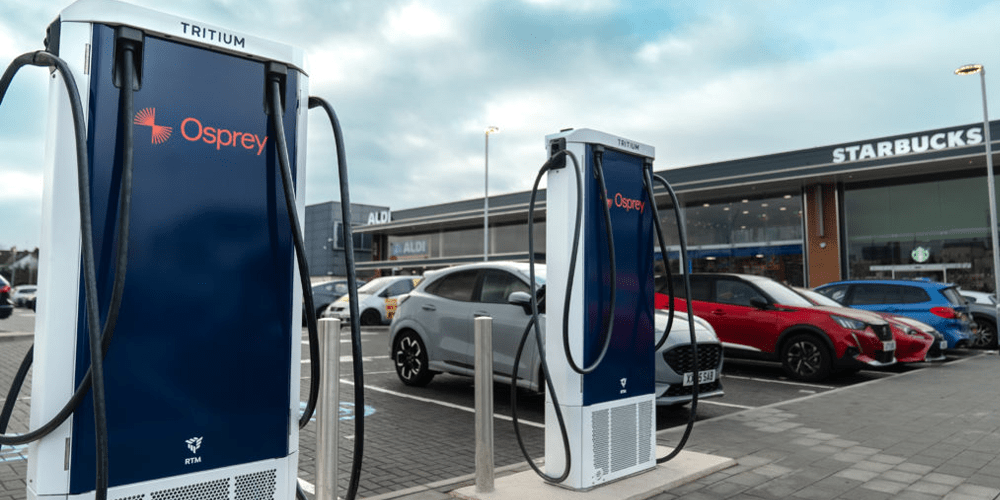 Osprey charging ladestation charging station grossbritannien uk min