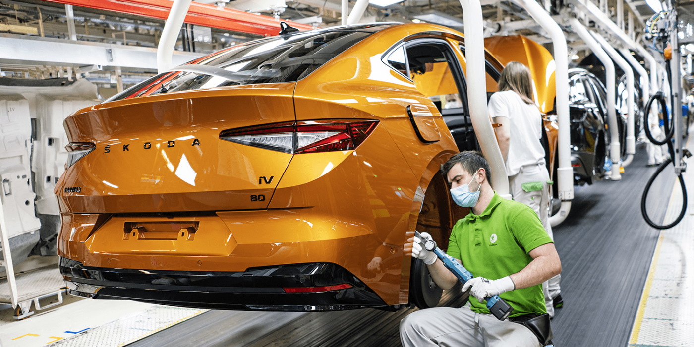 Skoda enyaq coupe iv produktion production min