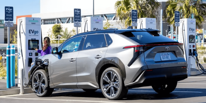 Estación de carga Toyota bz4k evgo ladestation usa min