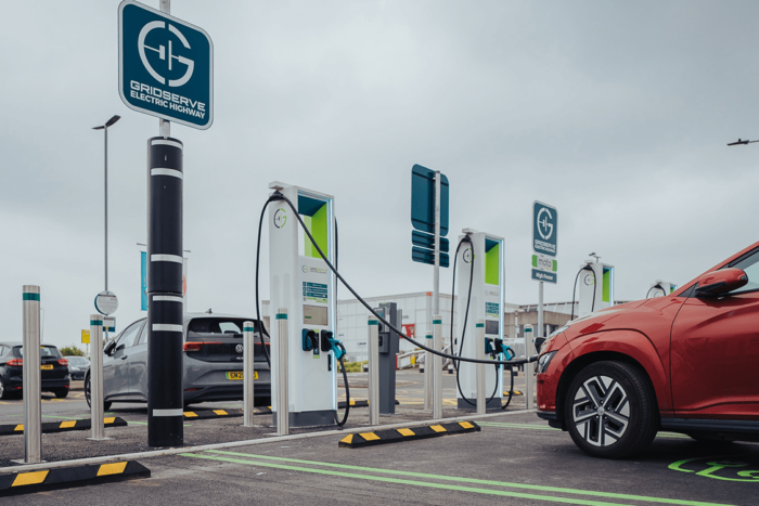 Gridserve ladestation charging station grossbritannien uk min e