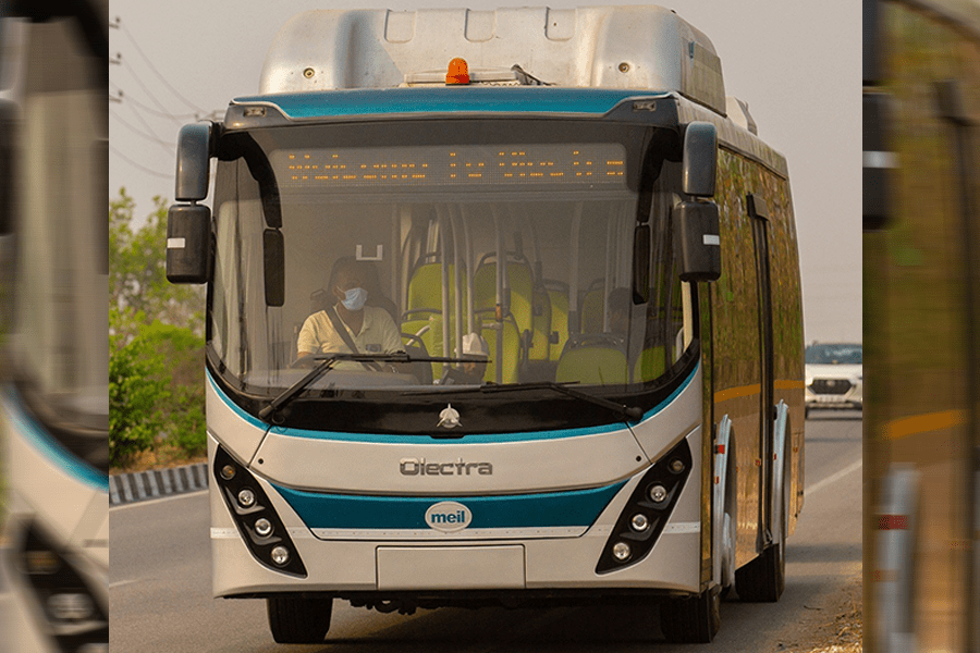 Olectra greentech elektrobus electric bus indien india mumbai min e