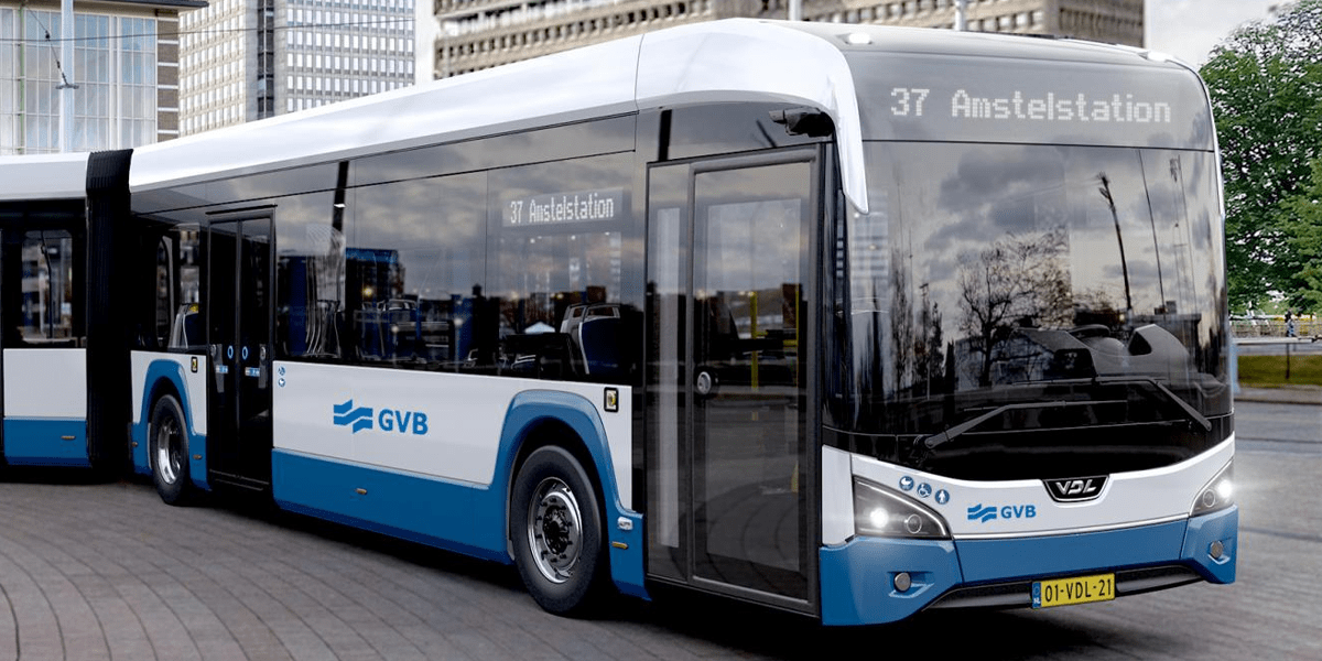 Vdl elektrobus electric bus gvb amsterdam niederlande netherlands min